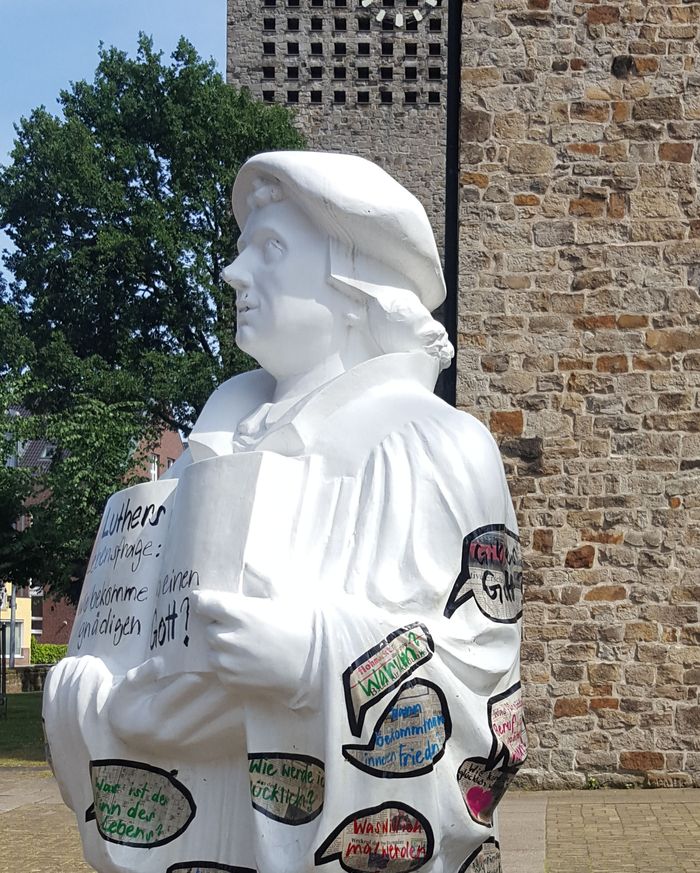 Kopf der Lutherstatue